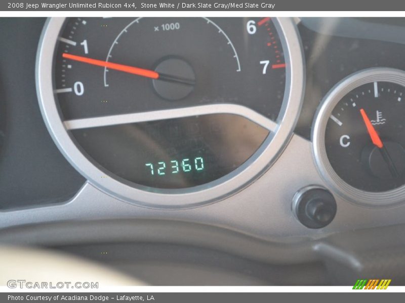 Stone White / Dark Slate Gray/Med Slate Gray 2008 Jeep Wrangler Unlimited Rubicon 4x4
