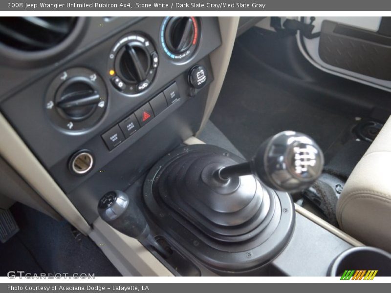 Stone White / Dark Slate Gray/Med Slate Gray 2008 Jeep Wrangler Unlimited Rubicon 4x4