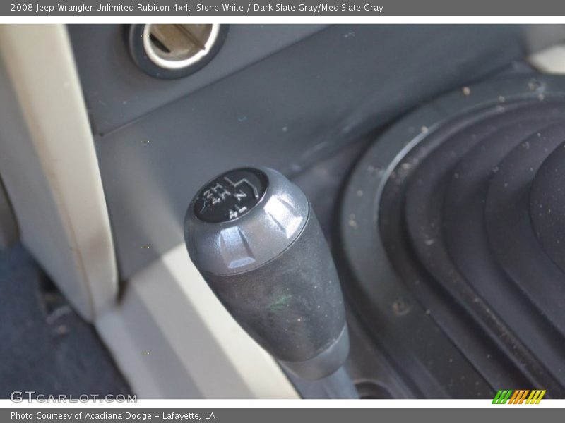 Stone White / Dark Slate Gray/Med Slate Gray 2008 Jeep Wrangler Unlimited Rubicon 4x4