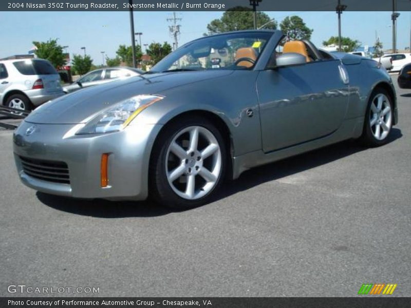 Silverstone Metallic / Burnt Orange 2004 Nissan 350Z Touring Roadster
