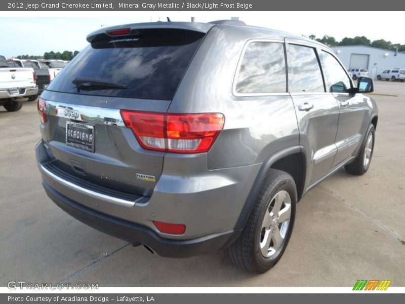 Mineral Gray Metallic / Black/Light Frost Beige 2012 Jeep Grand Cherokee Limited