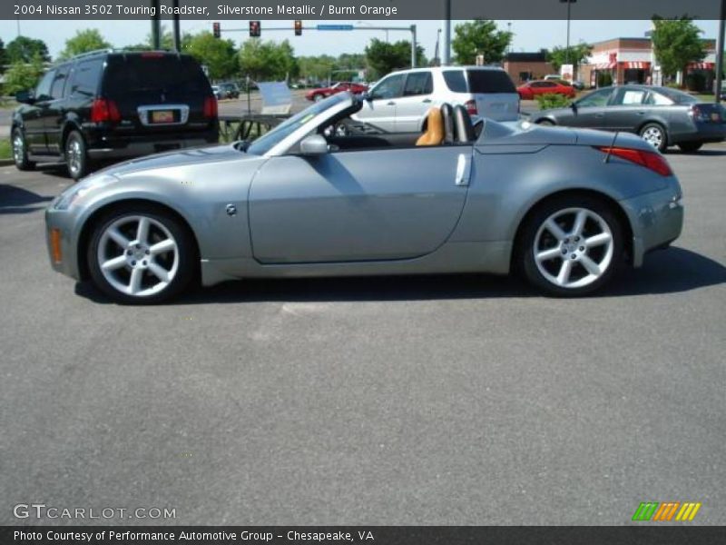 Silverstone Metallic / Burnt Orange 2004 Nissan 350Z Touring Roadster