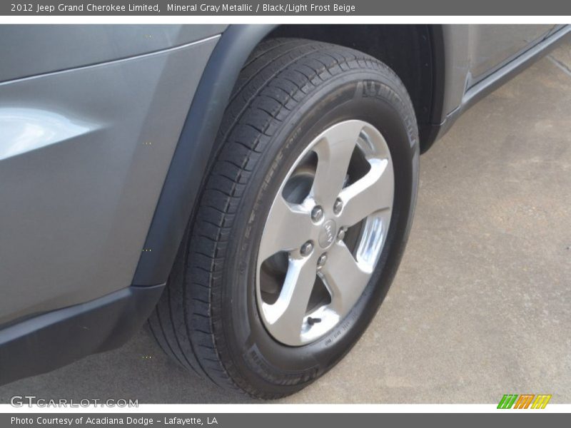 Mineral Gray Metallic / Black/Light Frost Beige 2012 Jeep Grand Cherokee Limited