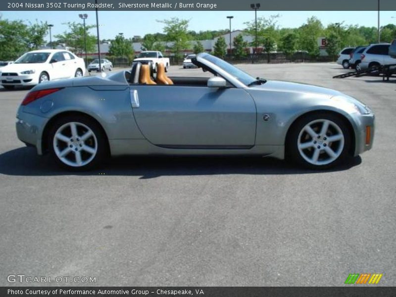 Silverstone Metallic / Burnt Orange 2004 Nissan 350Z Touring Roadster