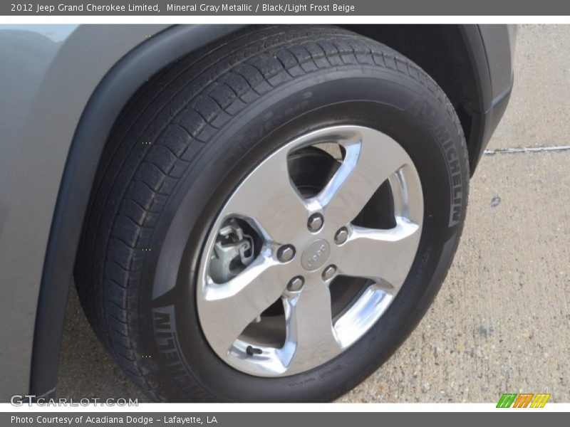 Mineral Gray Metallic / Black/Light Frost Beige 2012 Jeep Grand Cherokee Limited