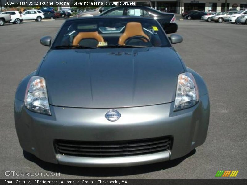 Silverstone Metallic / Burnt Orange 2004 Nissan 350Z Touring Roadster