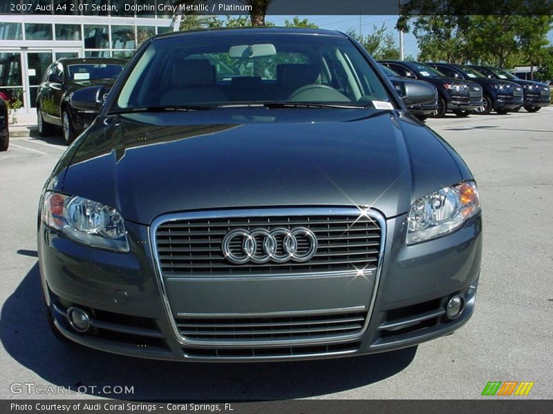 Dolphin Gray Metallic / Platinum 2007 Audi A4 2.0T Sedan