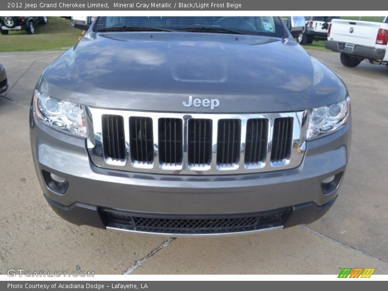 Mineral Gray Metallic / Black/Light Frost Beige 2012 Jeep Grand Cherokee Limited
