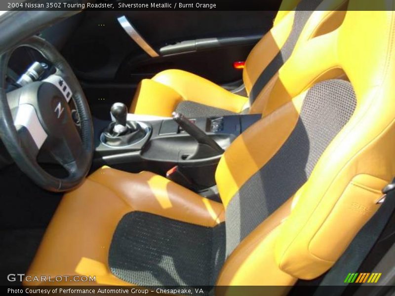 Silverstone Metallic / Burnt Orange 2004 Nissan 350Z Touring Roadster