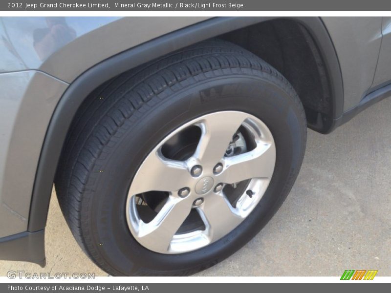 Mineral Gray Metallic / Black/Light Frost Beige 2012 Jeep Grand Cherokee Limited