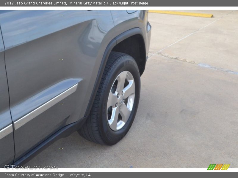 Mineral Gray Metallic / Black/Light Frost Beige 2012 Jeep Grand Cherokee Limited