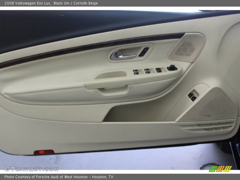 Black Uni / Cornsilk Beige 2008 Volkswagen Eos Lux