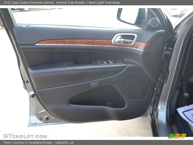 Mineral Gray Metallic / Black/Light Frost Beige 2012 Jeep Grand Cherokee Limited
