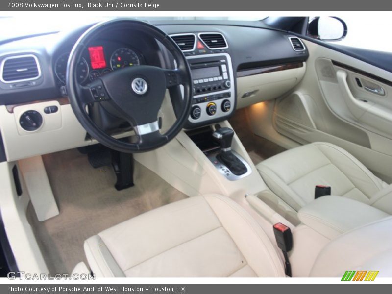 Black Uni / Cornsilk Beige 2008 Volkswagen Eos Lux