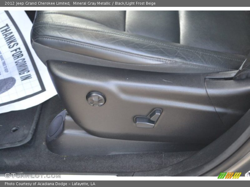 Mineral Gray Metallic / Black/Light Frost Beige 2012 Jeep Grand Cherokee Limited