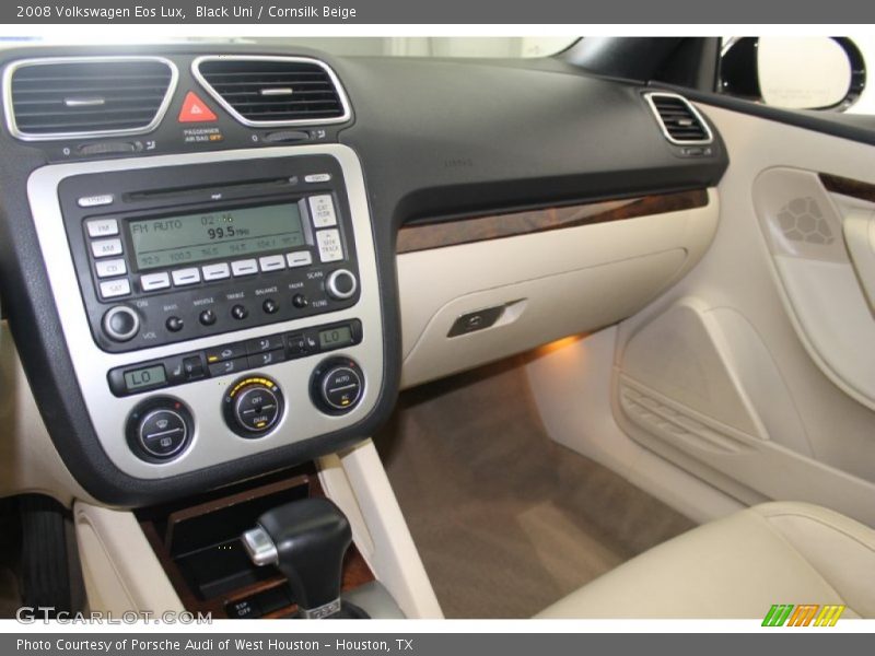 Black Uni / Cornsilk Beige 2008 Volkswagen Eos Lux