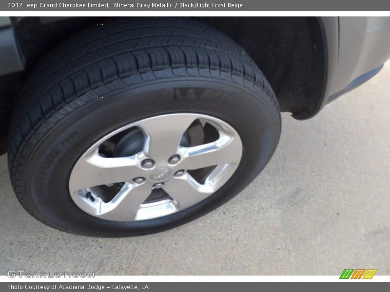 Mineral Gray Metallic / Black/Light Frost Beige 2012 Jeep Grand Cherokee Limited