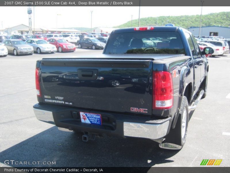Deep Blue Metallic / Ebony Black 2007 GMC Sierra 1500 SLE Crew Cab 4x4