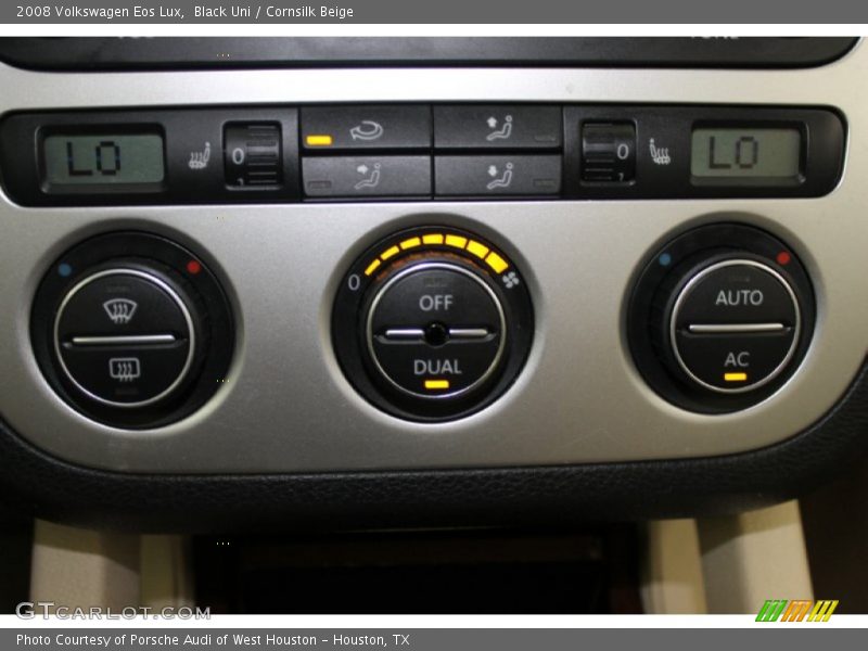 Black Uni / Cornsilk Beige 2008 Volkswagen Eos Lux