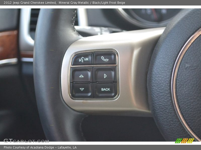 Mineral Gray Metallic / Black/Light Frost Beige 2012 Jeep Grand Cherokee Limited