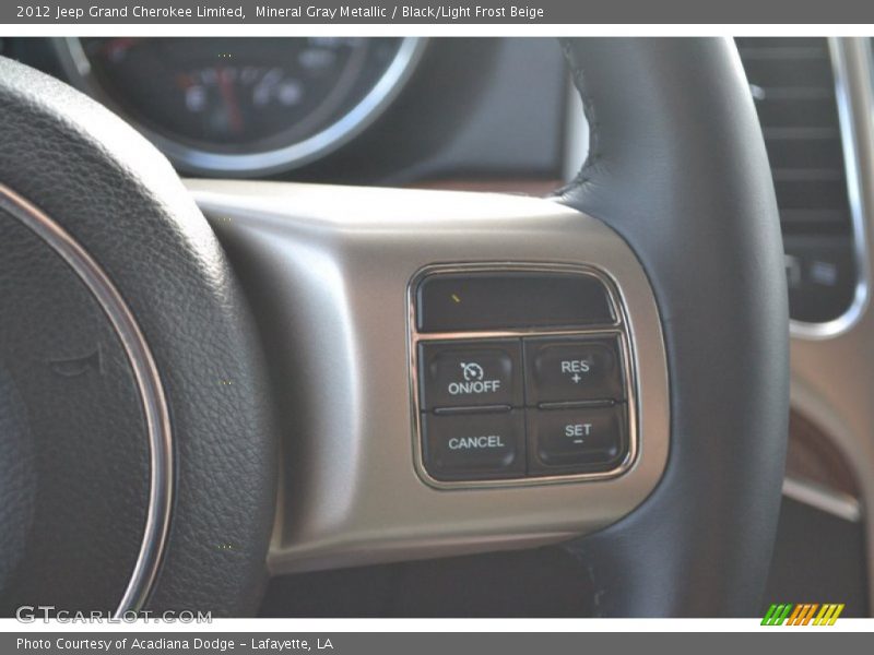 Mineral Gray Metallic / Black/Light Frost Beige 2012 Jeep Grand Cherokee Limited
