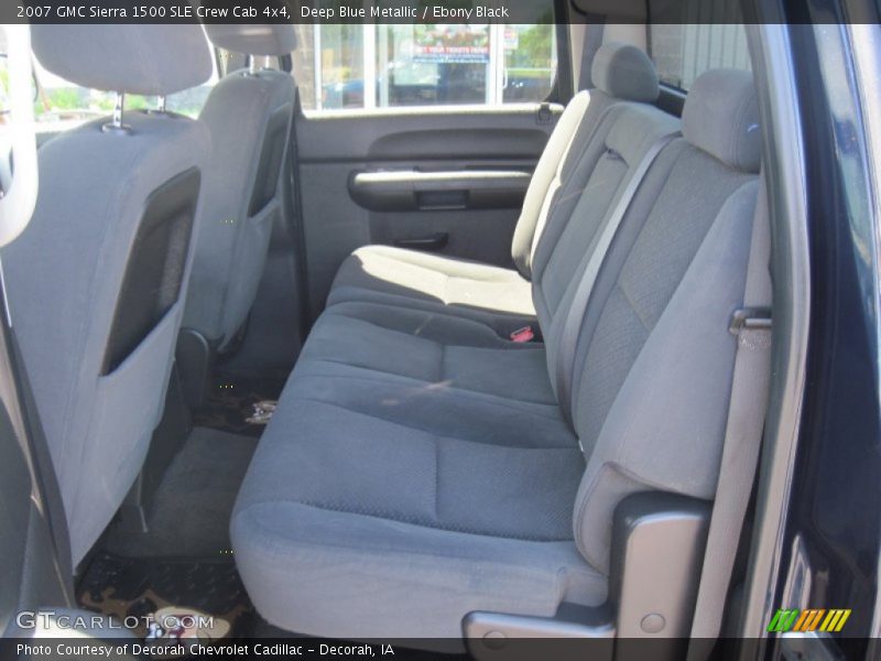 Deep Blue Metallic / Ebony Black 2007 GMC Sierra 1500 SLE Crew Cab 4x4