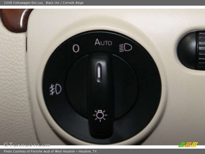 Black Uni / Cornsilk Beige 2008 Volkswagen Eos Lux