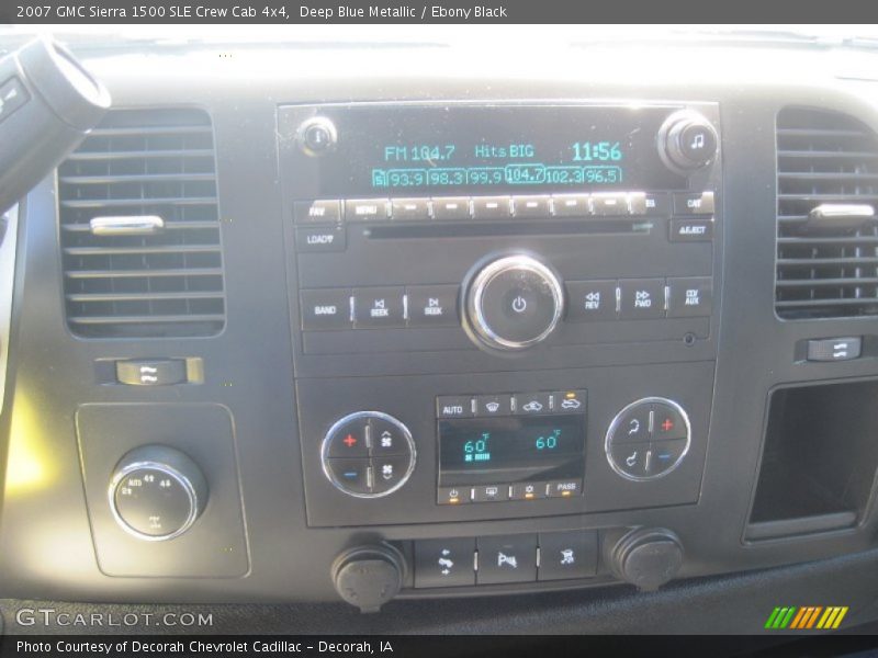 Deep Blue Metallic / Ebony Black 2007 GMC Sierra 1500 SLE Crew Cab 4x4