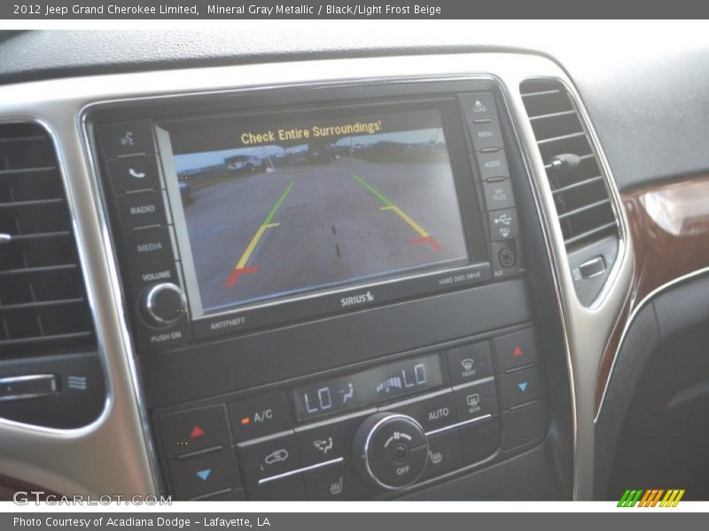 Mineral Gray Metallic / Black/Light Frost Beige 2012 Jeep Grand Cherokee Limited