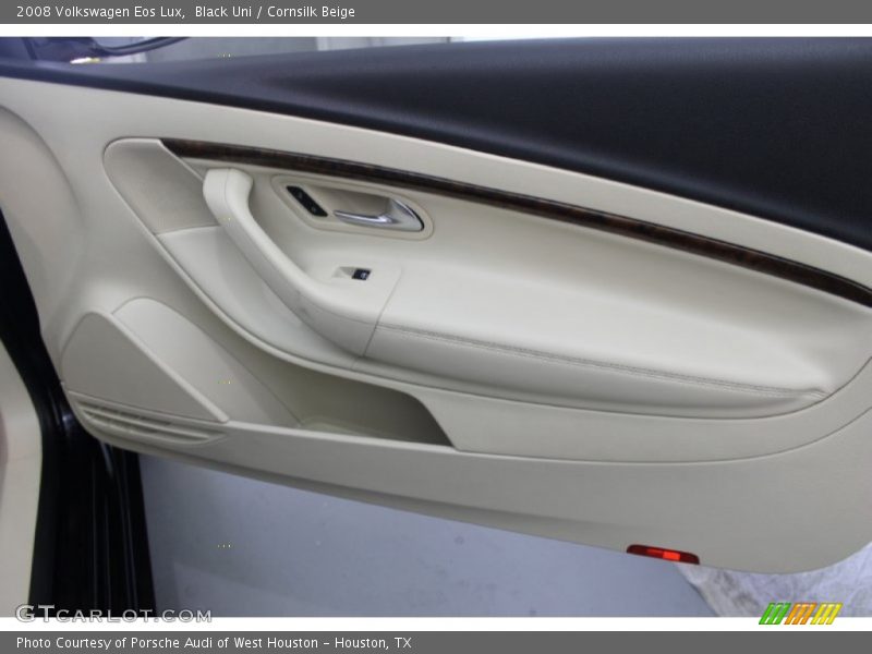 Black Uni / Cornsilk Beige 2008 Volkswagen Eos Lux