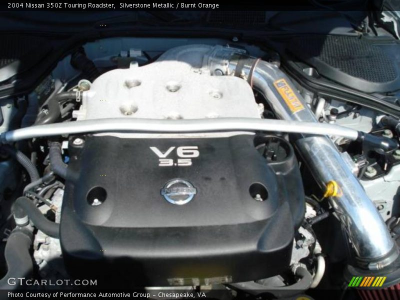 Silverstone Metallic / Burnt Orange 2004 Nissan 350Z Touring Roadster