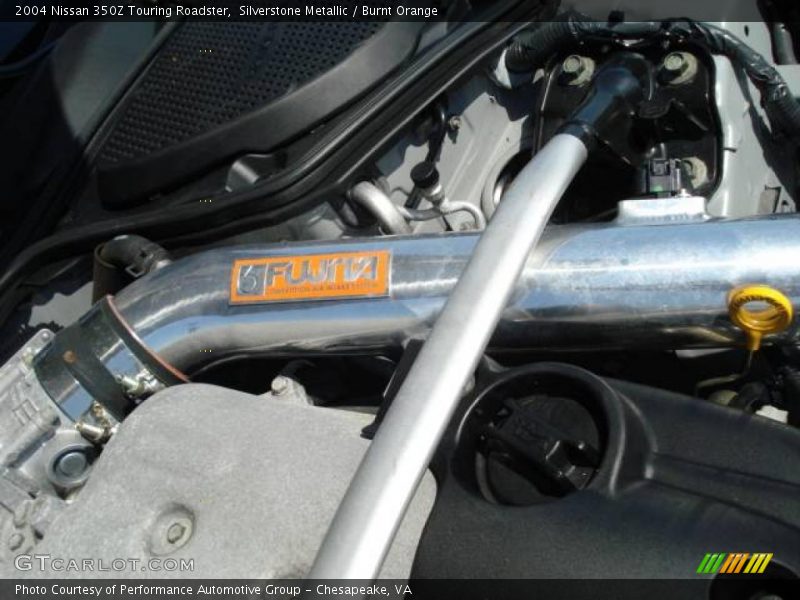 Silverstone Metallic / Burnt Orange 2004 Nissan 350Z Touring Roadster