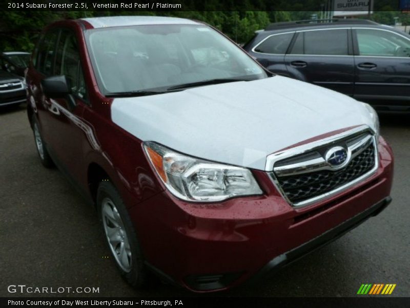 Venetian Red Pearl / Platinum 2014 Subaru Forester 2.5i