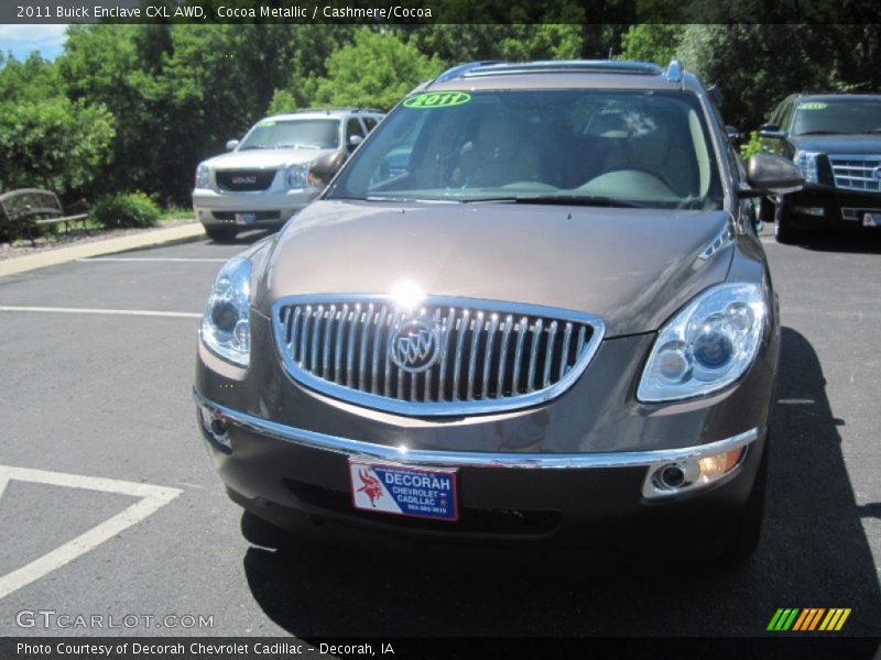 Cocoa Metallic / Cashmere/Cocoa 2011 Buick Enclave CXL AWD