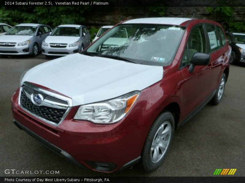 Venetian Red Pearl / Platinum 2014 Subaru Forester 2.5i