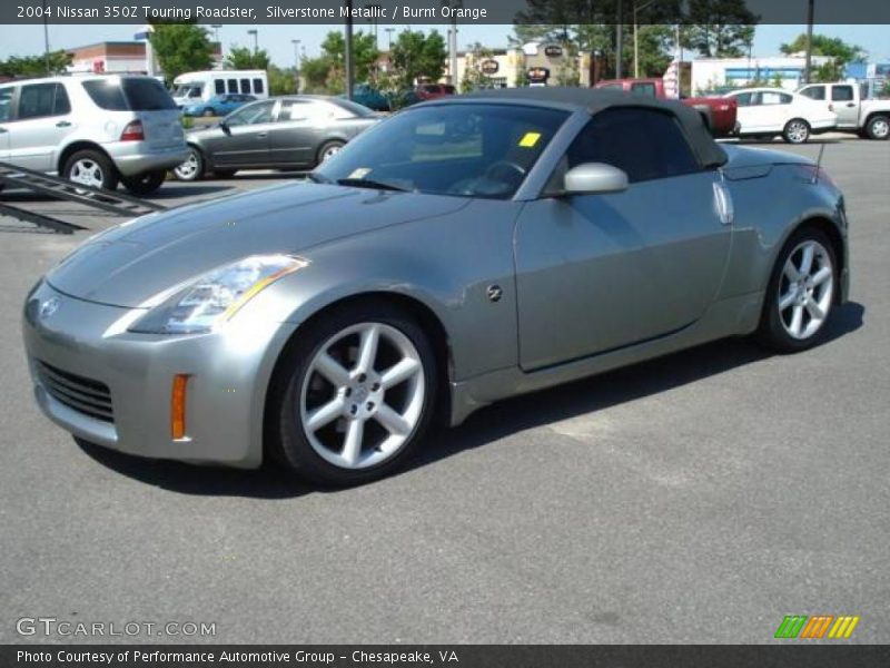 Silverstone Metallic / Burnt Orange 2004 Nissan 350Z Touring Roadster
