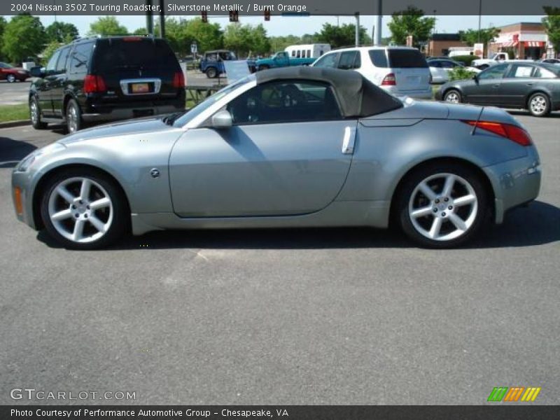 Silverstone Metallic / Burnt Orange 2004 Nissan 350Z Touring Roadster