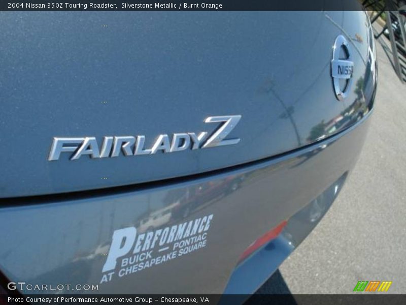 Silverstone Metallic / Burnt Orange 2004 Nissan 350Z Touring Roadster