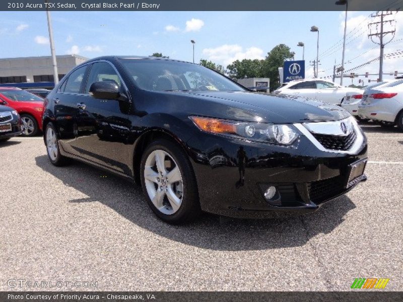 Crystal Black Pearl / Ebony 2010 Acura TSX Sedan