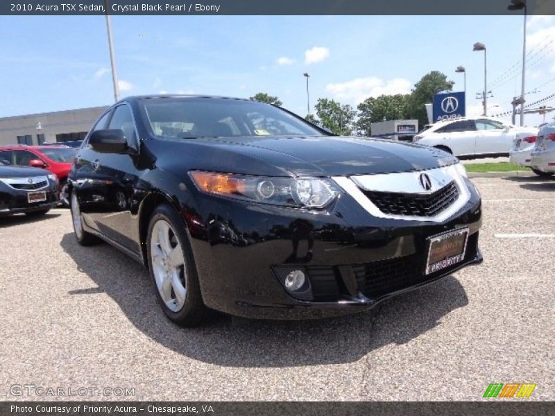 Crystal Black Pearl / Ebony 2010 Acura TSX Sedan
