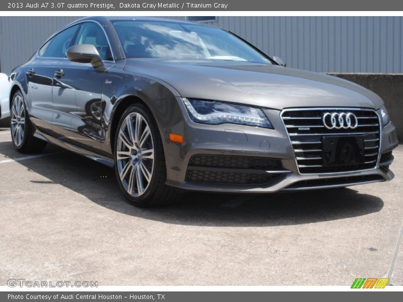 Dakota Gray Metallic / Titanium Gray 2013 Audi A7 3.0T quattro Prestige