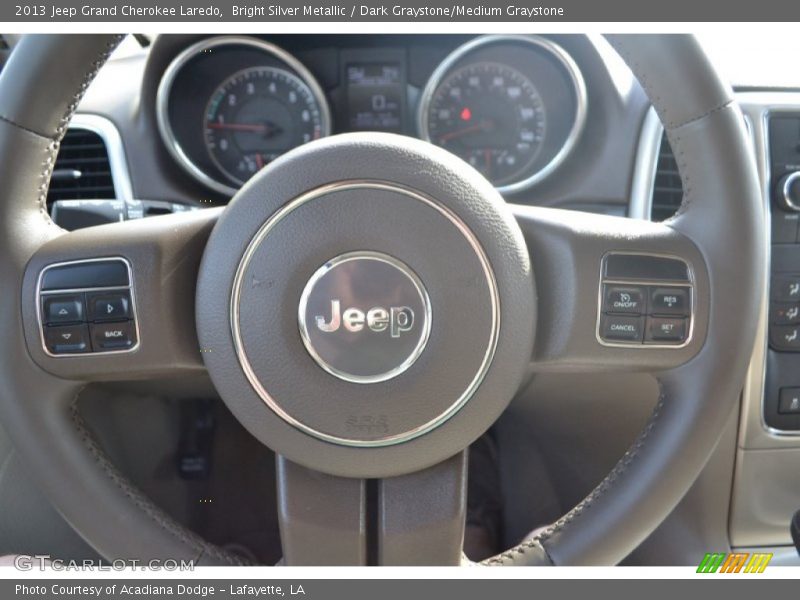 Bright Silver Metallic / Dark Graystone/Medium Graystone 2013 Jeep Grand Cherokee Laredo