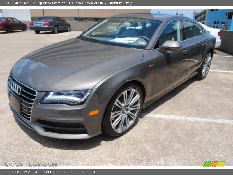 Dakota Gray Metallic / Titanium Gray 2013 Audi A7 3.0T quattro Prestige