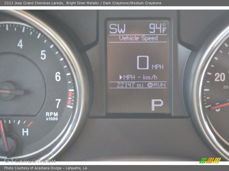 Bright Silver Metallic / Dark Graystone/Medium Graystone 2013 Jeep Grand Cherokee Laredo