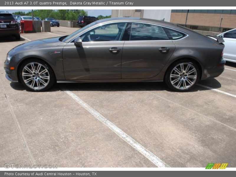 Dakota Gray Metallic / Titanium Gray 2013 Audi A7 3.0T quattro Prestige