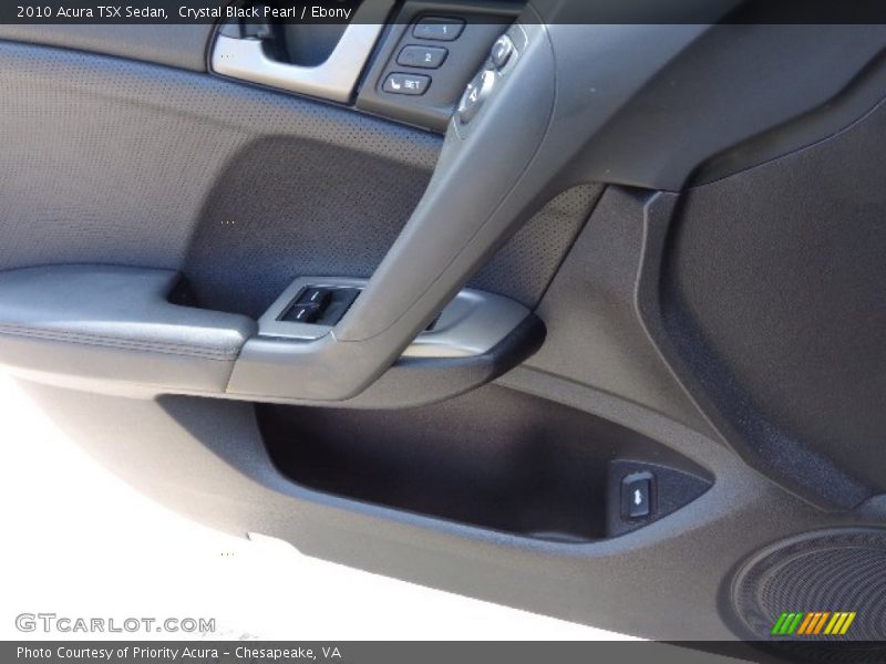Crystal Black Pearl / Ebony 2010 Acura TSX Sedan
