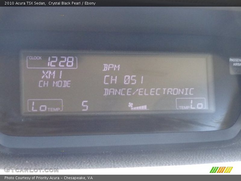 Crystal Black Pearl / Ebony 2010 Acura TSX Sedan