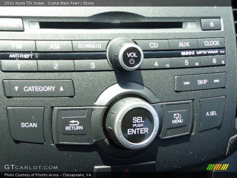 Crystal Black Pearl / Ebony 2010 Acura TSX Sedan