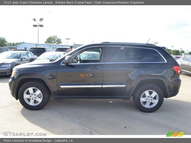 Brilliant Black Crystal Pearl / Dark Graystone/Medium Graystone 2013 Jeep Grand Cherokee Laredo