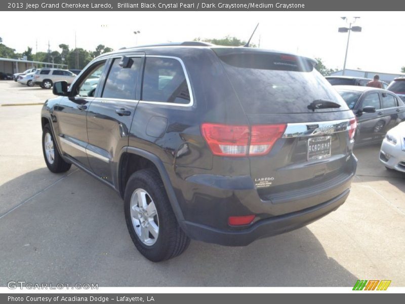 Brilliant Black Crystal Pearl / Dark Graystone/Medium Graystone 2013 Jeep Grand Cherokee Laredo